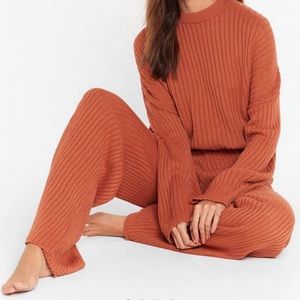 Nasty Gal Knit Sweater Lounge Set